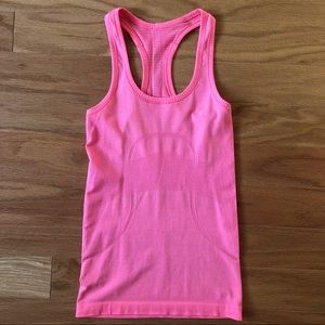 Lululemon Swiftly Speed Racerback, Neon Pink